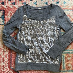 J.Crew sequin sweatshirt
